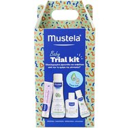 Mustela Promo Travel Size 123 Vitamin Barrier Cream 50ml & Gentle Cleansing Gel 200ml & Hydra Bebe Body Lotion 50ml & & Liniment Diaper Change Cleanser 50ml