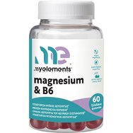 My Elements Magnesium & B6 Хранителна Добавка с Магнезий & Витамин B6 за Добро Функциониране на Мускулите & Нервната Система Срещу Умора с Вкус на Череша 60 Желирани Бонбона My Elements Magnesium & B6 Хранителна Добавка с Магнезий & Витамин B6 за Добро Функциониране на Мускулите & Нервната Система Срещу Умора с Вкус на Череша 60 Желирани Бонбона