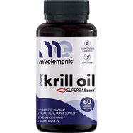 My Elements Krill Oil 590mg Хранителна Добавка с Масло от Krill, Богато на Омега-3 Мастни Киселини във Фосфолипидна Форма за Добро Функциониране на Сърцето, Зрението & Мозъка 60caps