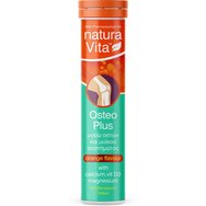 Natura Vita Osteo Plus Хранителна добавка с витамин D3, калций и магнезий за добро здраве на костите и мускулите с вкус на портокал 20 Effer.tabs Natura Vita Osteo Plus Хранителна добавка с витамин D3, калций и магнезий за добро здраве на костите и мускулите с вкус на портокал 20 Effer.tabs