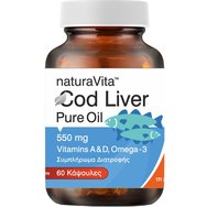Natura Vita Cod Liver Oil 550 mg 60caps - 