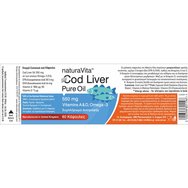 Natura Vita Cod Liver Oil 550 mg 60caps Natura Vita Cod Liver Oil 550 mg 60caps