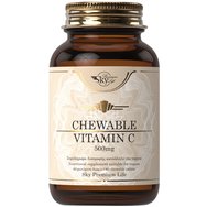 Sky Premium Life Chewable Vitamin C 500mg 60 Chew.tabs - Хранителна добавка за силен имунитет и антиоксидантно действие Sky Premium Life Chewable Vitamin C 500mg 60 Chew.tabs - Хранителна добавка за силен имунитет и антиоксидантно действие