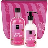 Lavish Care Promo Jingle Cherry Rum Bath & Shower Gel 500ml & Glitter Body Lotion 300ml & торбичка 1 бр