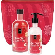 Lavish Care Promo Holly Jolly Apple Pie Bath & Shower Gel 500ml & Glitter Body Lotion 300ml & торбичка 1 бр