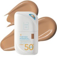 Lavish Care Mineral Tinted No3 Dark Shade Spf50+ Lightweight Sunscreen Тъмен слънцезащитен крем за лице с много висока защита и лека, неутежняваща текстура 50ml
