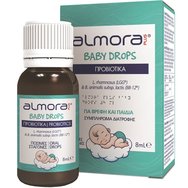 Almora Plus Baby Probiotics Drops 8ml - Пробиотична хранителна добавка за облекчаване на бебешки колики и добро стомашно-чревно здраве Капки Almora Plus Baby Probiotics Drops 8ml - Пробиотична хранителна добавка за облекчаване на бебешки колики и добро стомашно-чревно здраве Капки