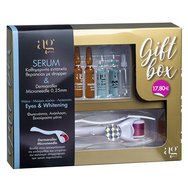 AgPharm Gift Box Eyes & Whitening Face Serum 5x2ml & Dermaroller Microneedle 0.25mm - Ежедневна интензивна терапия за лице за блясък, регенерация и отпускане на очите AgPharm Gift Box Eyes & Whitening Face Serum 5x2ml & Dermaroller Microneedle 0.25mm - Ежедневна интензивна терапия за лице за блясък, регенерация и отпускане на очите