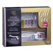 AgPharm Gift Box Youth & Snail Face Serum 5x2ml & Dermaroller Microneedle 0.25mm - Ежедневна интензивна терапия за лице за балансиране на мазнините, заздравяване и възстановяване AgPharm Gift Box Youth & Snail Face Serum 5x2ml & Dermaroller Microneedle 0.25mm - Ежедневна интензивна терапия за лице за балансиране на мазнините, заздравяване и възстановяване