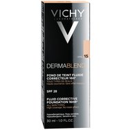 Vichy Dermablend Fluid Corrective Foundation 16HR Spf35, Opal 15, 30ml