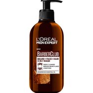 L\'oreal Paris Promo Men Expert BarberClub Beard, Face & Hair Wash Gel 200ml & Face & Beard Oil 30ml