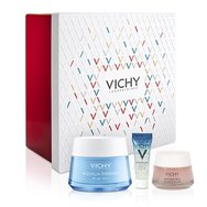 Vichy PROMO PACK Aqualia Thermal Rich Rehydrating Day Cream 50ml & подарък Gift Box c Mineral 89 4ml, Masque Peel Eclat 15ml