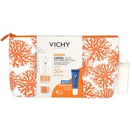 Vichy Capital Soleil Promo Cream 3-in-1 Tinted Αnti Dark Spots Spf50+,50ml & Подарък Mineral 89 Probiotic Fractions 10ml