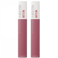 Maybelline PROMO PACK Super Stay Matte Ink Liquid Lipstick 15 Lover 2x5ml