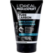 L\'oreal Paris PROMO PACK Men Expert Pure Carbon Purifying Tissue Mask 1x30g & Pure Carbon Anti-Blackhead Daily Face Scrub 100ml