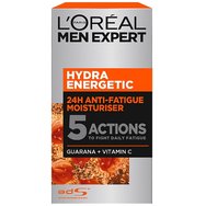 L\'oreal Paris PROMO PACK Men Expert Hydra Energetic Tissue Mask 1x30g & 24Hr Anti-Fatigue Moisturizer 50ml & Anti-Fatigue Eye Roll On 10ml