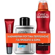 L\'oreal Paris PROMO PACK Men Expert Hydra Energetic Ice Effect After Shave Gel 100ml, Vita Lift Anti-Ageing Eye Cream 15ml & Stress Resist 48H Anti-Perspirant Spray 150ml