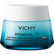 Vichy Promo Mineral 89 72h Moisture Boosting Cream Rich 50ml & Purete Thermal One Step Cleanser Sensitive Skin - Eyes 3 in 1, 100ml & торбичка