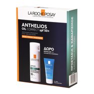 La Roche-Posay Promo Anthelios Oil Correct Spf50+ Photocorrection Daily 50ml & Подарък Effaclar Purifying Foaming Gel 50ml