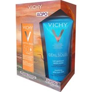 Vichy Promo Capital Soleil Dry Touch Protective Face Fluid Spf50, 50ml & Δώρο Capital Soleil Soothing After-Sun Milk Travel Size 100ml