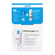 La Roche-Posay Promo Effaclar Mat Face Cream 40ml & Подарък Effaclar Gel 50ml & проба Anthelios Oil Correct Spf50+ Photocorrection Daily 3ml