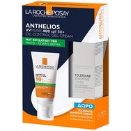 La Roche-Posay Promo Anthelios UVMune 400 Spf50+ Oil Control Gel-Cream 50ml & Подарък Toleriane Sensitive Moisturiser Cream 15ml