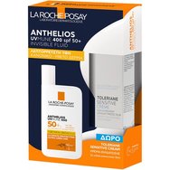 La Roche-Posay Promo Anthelios UVMune 400 Spf50+ Invisible Fluid 50ml & Подарък Toleriane Sensitive Moisturiser Cream 15ml