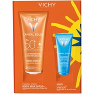 Vichy Promo Capital Soleil Invisible Hydrating Protective Milk 300ml & Подарък Soothing After-Sun Milk 100ml