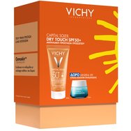 Vichy Promo Dry Touch Protective Face Fluid Spf50+, 50ml & Подарък Mineral 89 72h Moisture Boosting Cream 15ml