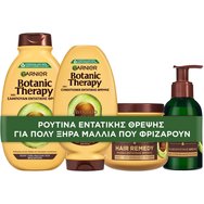 Garnier Promo Botanic Therapy Avocado Oil & Shea Butter Shampoo 400ml & Conditioner 200ml & Hair Remedy 340ml & Revival Elixir 120ml - Шампоан & Балсам & Маска за коса & Олио за коса с авокадо и масло от ший за суха, чуплива коса
