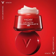 Vichy Promo Liftactiv Collagen Specialist 16 Day Cream 50ml & Подарък Night Cream 15ml & Подарък торбичка 1 бр Vichy Promo Liftactiv Collagen Specialist 16 Day Cream 50ml & Подарък Night Cream 15ml & Подарък торбичка 1 бр
