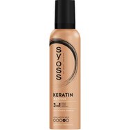 Syoss Keratin Mousse 250ml - Професионална пяна за коса за силно задържане и мека коса, пълна с жизненост и блясък Syoss Keratin Mousse 250ml - Професионална пяна за коса за силно задържане и мека коса, пълна с жизненост и блясък