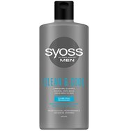 Syoss Shampoo Men Clean & Cool Професионален шампоан за мъже, оставя усещане за свежест в нормална до мазна коса 440ml Syoss Shampoo Men Clean & Cool Професионален шампоан за мъже, оставя усещане за свежест в нормална до мазна коса 440ml