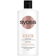Syoss Keratin Conditioner Професионален омекотяващ крем, който допълва структурата на косата при слаба коса 440ml Syoss Keratin Conditioner Професионален омекотяващ крем, който допълва структурата на косата при слаба коса 440ml