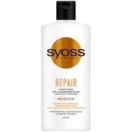 Syoss Repair Conditioner Професионален омекотяващ крем, който намалява разрушаването на косата върху суха повредена коса 440ml Syoss Repair Conditioner Професионален омекотяващ крем, който намалява разрушаването на косата върху суха повредена коса 440ml
