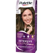 Schwarzkopf Palette Intensive Hair Color Creme Kit 1 Брой - 5.1 Светлокафяв Сандре - Крем за трайна боя за коса за интензивен дълготраен цвят и грижа Schwarzkopf Palette Intensive Hair Color Creme Kit 1 Брой - 5.1 Светлокафяв Сандре - Крем за трайна боя за коса за интензивен дълготраен цвят и грижа