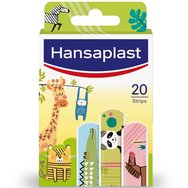 Hansaplast PROMO PACK Wound Cleansing Kids Spray 100ml & Wound Healing Kids Cream 20g & Kids Animals Strips 20 Части и торбичка за подаръци