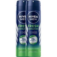 Nivea Promo Men Fresh Sensation 72h Anti-Perspirant Spray 300ml (2x150ml)