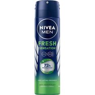 Nivea Promo Men Fresh Sensation 72h Anti-Perspirant Spray 300ml (2x150ml)