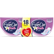 Every Day Fresh Maxi Night Ultra Plus Value Pack 18 бр - Дълги тънки подложки със защитни крила за нощна употреба Every Day Fresh Maxi Night Ultra Plus Value Pack 18 бр - Дълги тънки подложки със защитни крила за нощна употреба