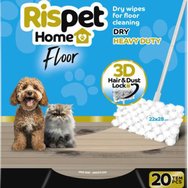 Rispet Home Floor Dry Heavy Duty 3D Hair & Dust Lock 20 бр - Сухи кърпи за метене и почистване на подове