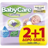 BabyCare Πακέτο Προσφοράς Calming Pure Water 189 Части (3x63 части)