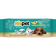 Rispet XL Wet Wipes for Pets with Avocado & Silk 54 бр