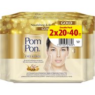 Pom Pon Promo Nourishing & Revitalizing Face & Eyes Collagen & Gold Cotton Wipes 40 бр (2x20 бр) Pom Pon Promo Nourishing & Revitalizing Face & Eyes Collagen & Gold Cotton Wipes 40 бр (2x20 бр)