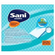 Sani Sensitive Bedpads Maxi Plus Extra Large Подлистове, които ефективно предпазват от течове 90x60cm 15бр