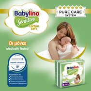 Babylino Sensitive Cotton Soft Super Pack Midi Νο3 (4-9kg) 168 бр (3x56 бр)