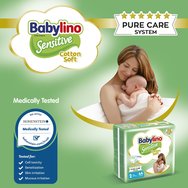 Babylino Комплект Sensitive Cotton Soft Mini Νο2 (3-6kg) 192 бр (3x64 бр) Babylino Комплект Sensitive Cotton Soft Mini Νο2 (3-6kg) 192 бр (3x64 бр)