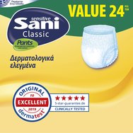 Sani PROMO PACK Sensitive Classic Pants Value Pack 24 Парчета на специална цена - No3 Large