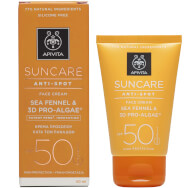 Apivita Suncare Anti Spot Face Cream With Sea Fennel & 3D Pro Algae SPF50 Слънцезащитен крем за лице SPF50 50ml Apivita Suncare Anti Spot Face Cream With Sea Fennel & 3D Pro Algae SPF50 Слънцезащитен крем за лице SPF50 50ml