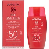 Apivita Bee Sun Safe Dry Touch Invisible Face Fluid Spf50 with Marine Algae & Propolis 50ml Apivita Bee Sun Safe Dry Touch Invisible Face Fluid Spf50 with Marine Algae & Propolis 50ml